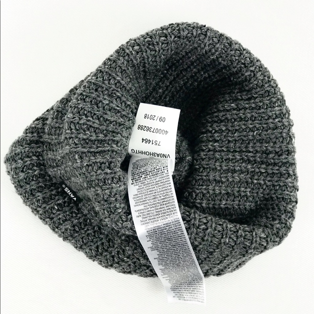 1 Left 5⭐️ Vans Grey Frost Mismoedig Slouch Beanie - Picture 6 of 8